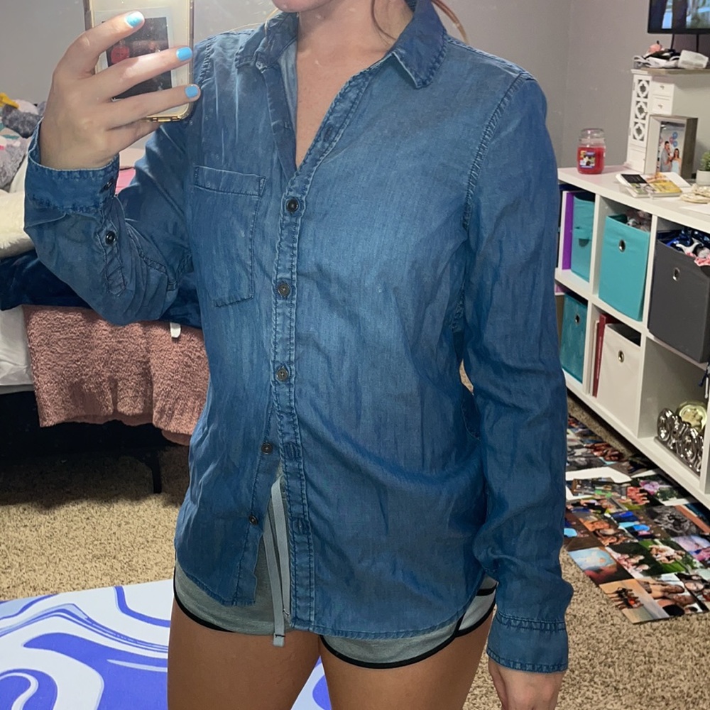 Jean button up - Picture 3 of 4